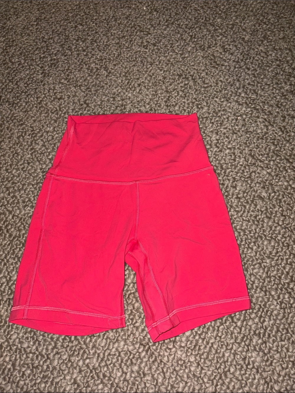 lululemon athletica Coral Pink High-Waist Bike Shorts
